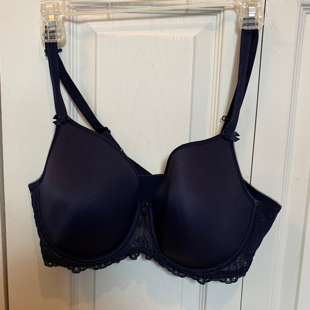 Fit Fully Yours Navy Blue Lace tshirt Bra